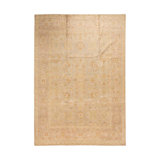 Silk Oriental Area Rug in Beige/Red/Rose