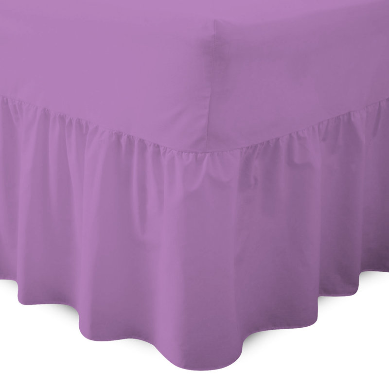 Bel Tailored Wrap Around Bed Skirt, Double (4'6), Lilac