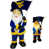 NCAA 20" West Virginia Blow Mold Santa