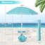 Bahram 200 cm W X 200 cm D Beach Parasol with Manual Lift