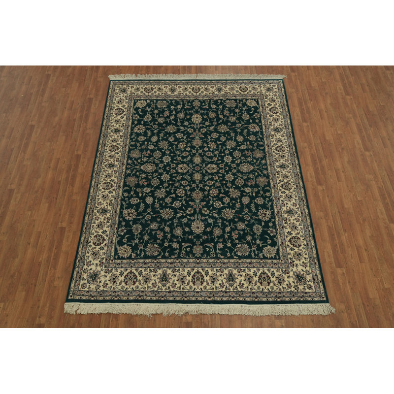 Tapis oriental classique classique à motif floral 8 x 10