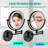 Soudan Wall Mount Rotation Mirror With Adjustive Swing Arm LED Light,3X Magnification Feature-68502752