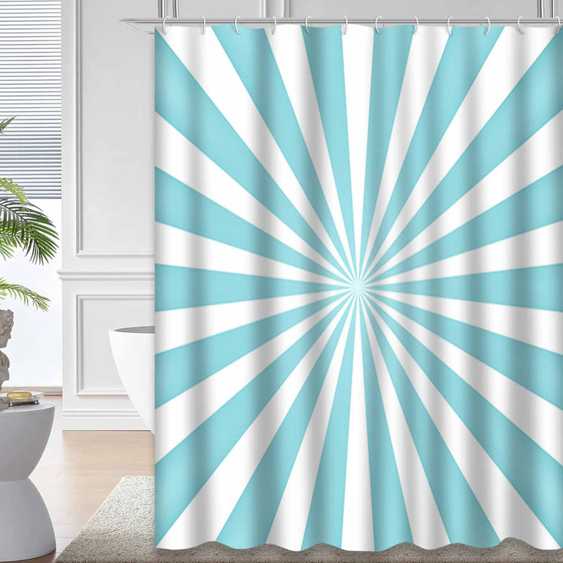 Rideau de douche Sun Rays Sunburst, 72" L x 84" W