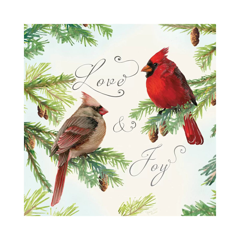 Christmas Blessings III 1 Piece Wrapped Canvas Painting, 66.04 cm H x 66.04 cm W x 1.91 cm D