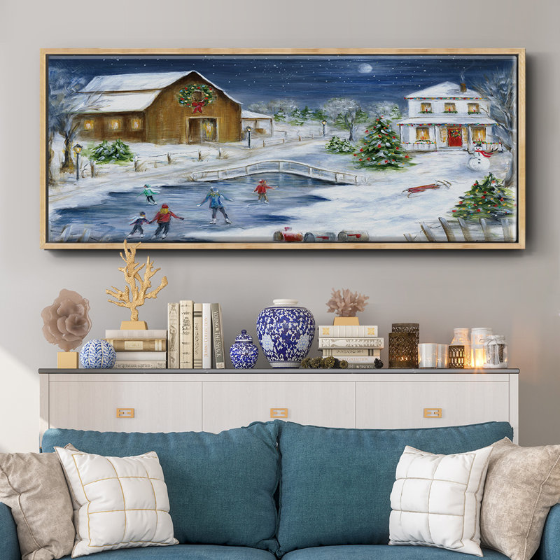 Winter Wonderland - toile encadrée, H 8 po x l 20 po