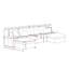Canapé modulaire en U de 144 po avec 2 repose-pieds Aveline-124322564