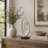 Mother of Pearl Shell Swirl Abstract Decorative Sculpture with Black Base-20525671