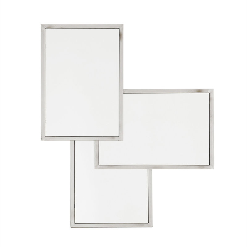Miroir décoratif biseauté Sensation Trio, Argent