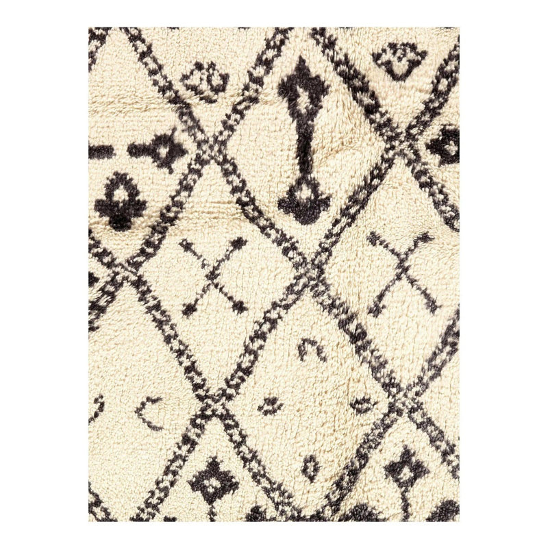 Moroccan Area Rug in Ivory
