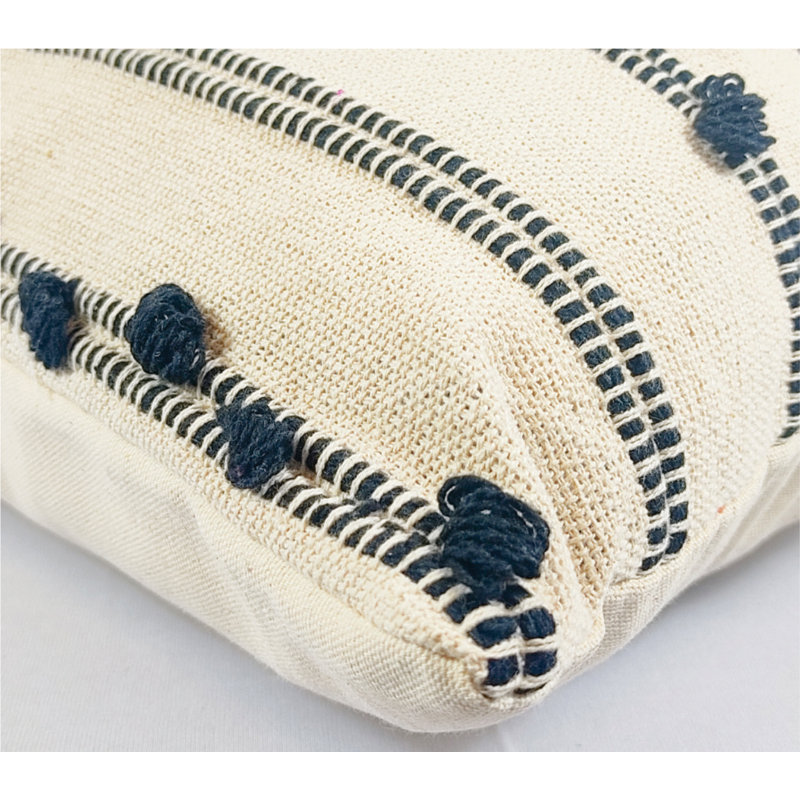 Areisy Striped Cotton Pillow Cover