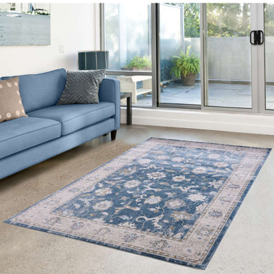 Tapis bleu Staton Southwestern