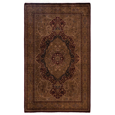 Overdyed One-of-a-Kind 4' 5" X 7' 4" Hand Knotted Area Rug