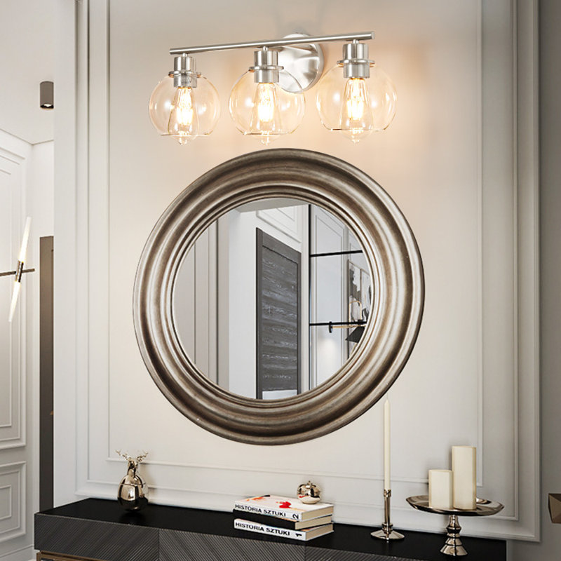 Éclairage de meuble-lavabo à intensité variable Aanay, 3, Nickel