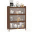 Armoire de rangement en métal 44,09 po avec 4 portes rabattables-1911714957-1911714955