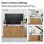 Buffet en bois avec tablettes réglables-429002698