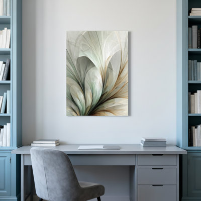 «Feather», art abstrait sur toile tendue sur toile, ensemble de 1