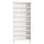 28.35" White 8-Tier Shoe Storage Cabinet with LED Light Strip, Wooden Shoe Rack for 26 Pairs, Tall 68.9" Open Organizer