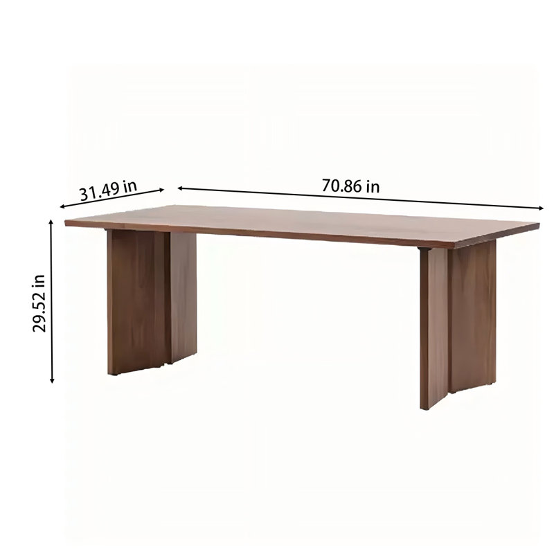 Table de salle à manger Clercie, L 31,49 po x L 70,86 po