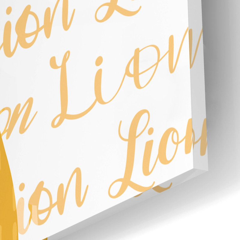 «Baby Lion» par Lisa Larson, art mural en verre acrylique, H 16 po x l 12 po x P 0,13 po