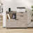 31.5'' Wide Mobile File Cabinet with Storage and Charging Station-1103829430