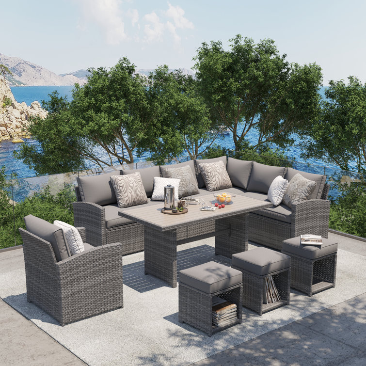 Oliwia 8 Piece Sofa Seating Group with Cushion