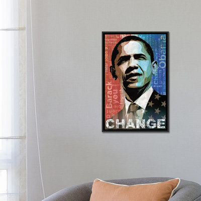 « obama : change », reproduction d’impression sur toile