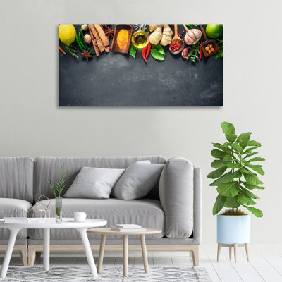 Herbs And Spices - Wrapped Canvas Print