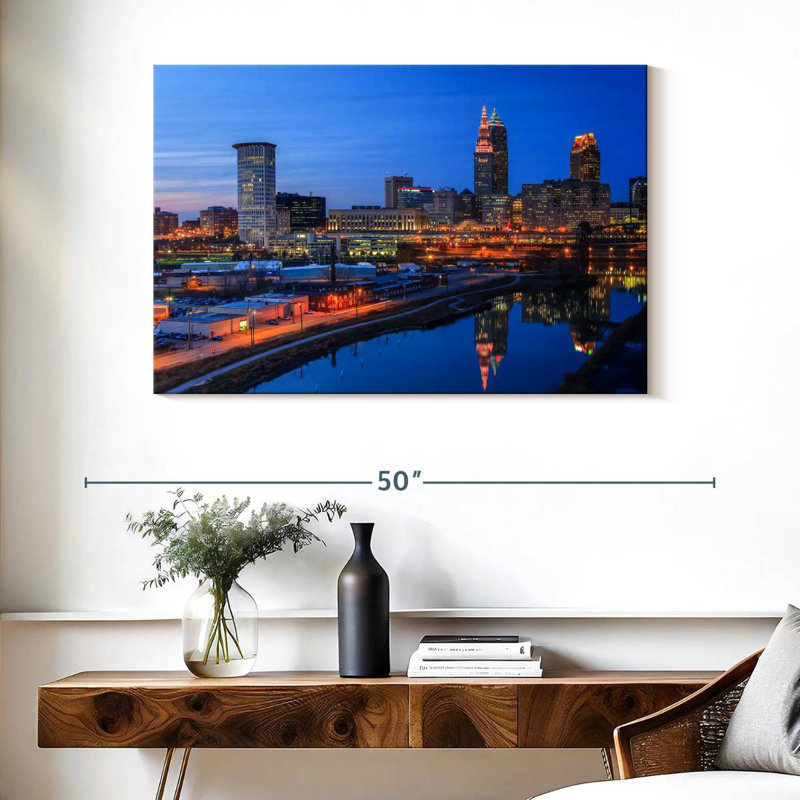 Nicci Cleveland Blue Hour, 26" H x 39" W