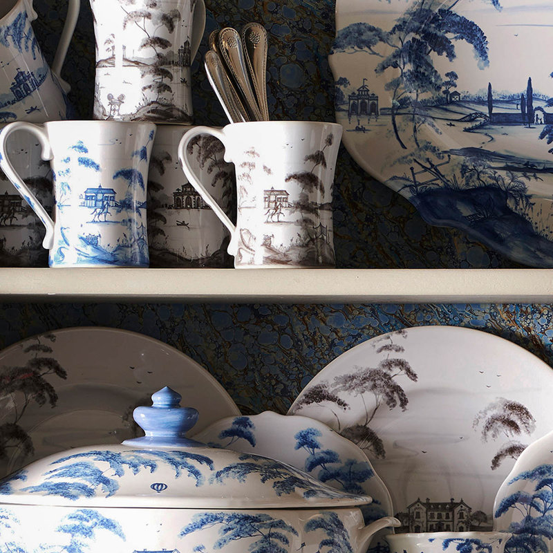 Country Estate Mug, Delft Blue