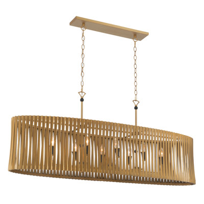 Lustre linéaire 8 lumières 52 po Aven