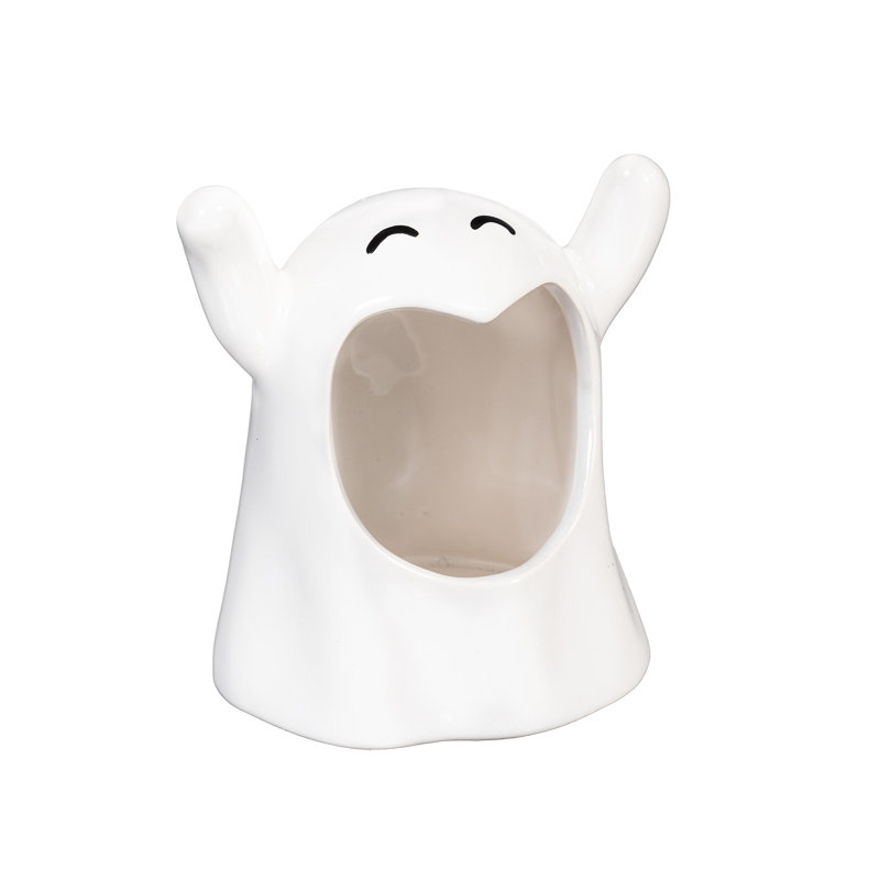 Porte-bougie en céramique Happy Ghost
