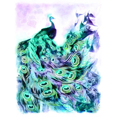 " Peacock Watercolor "