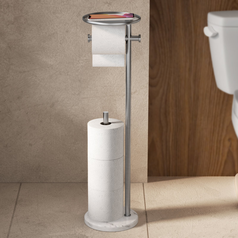 Porte-papier hygiénique avec tablette KES