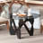 Round Coffee Table with Solid Wood Legs, Minimalist Table for Living Room-1489692005