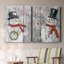 «Let It Snow Snowman», ensemble de 2 reproductions d'art textuel-1016338830-1016245618-1016338930