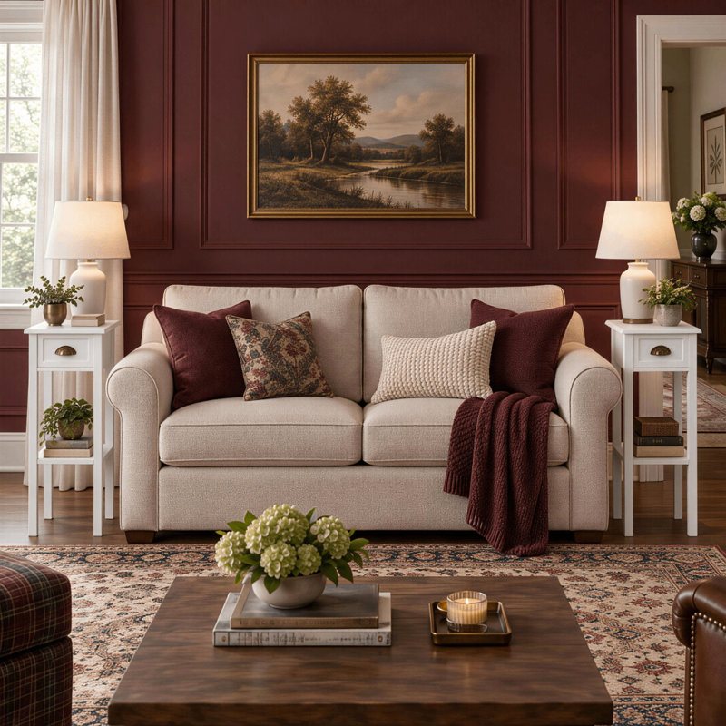 Ensemble de 2 tables d'appoint de style transitionnel et mince avec tiroirs de rangement et étagères ouvertes, pour salons, chambres et entrées.