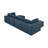 Corduroy U-Shaped Sectional-2127844792