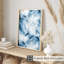 Abstrait marbre bleu abstrait I, reproduction d'art moderne sans cadre-18005428