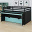 Lit mezzanine avec bureau coulissant, lit gigogne et tiroirs de rangement Stairway-131274029-131274030