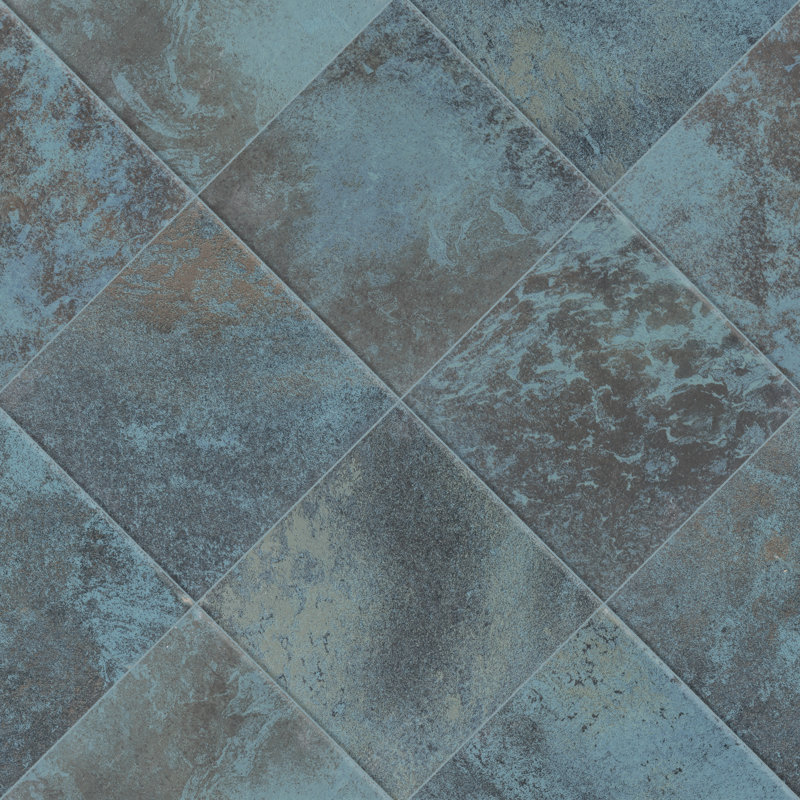 Biotech Ocean 6" x 6" Porcelain Stone Look Wall & Floor Tile, Green River