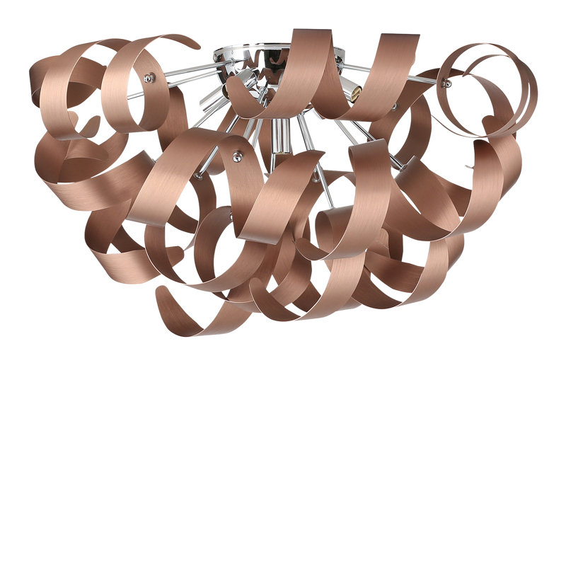 Mcelroy Flush Mount, Brushed Copper, 4