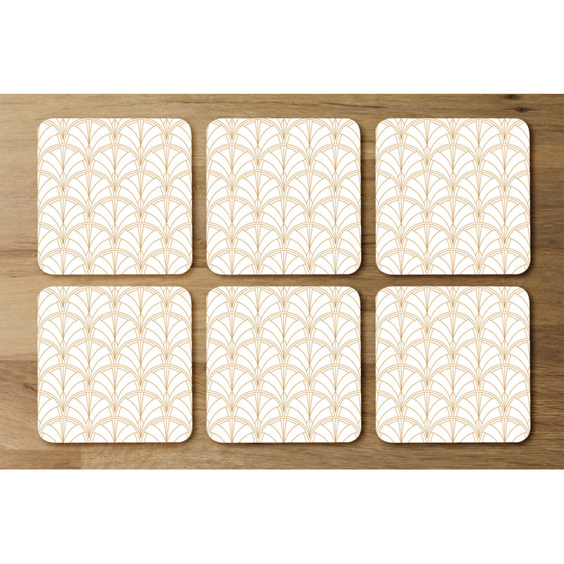 Square 6 Piece Coaster Set