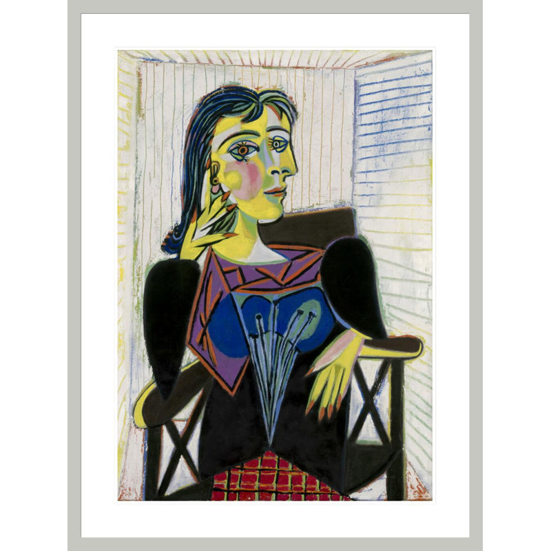 Portrait de Dora Maar par Pablo Picasso, impression giclée sur cadre, H 41,5 po x l 31,27 po