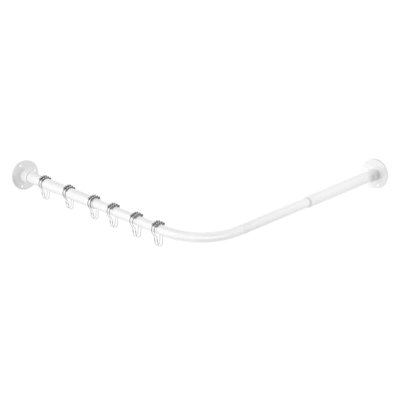 135cm L-Shaped Fixed Shower Curtain Pole
