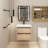 Kyrill 24 " W Wall Mounted Wall Mounted Single Double Single Vanity Bathroom Vanity With Ceramic Top-721370527
