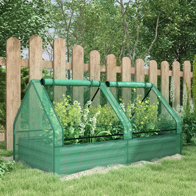Brejon Raised Garden Bed with Mini Greenhouse