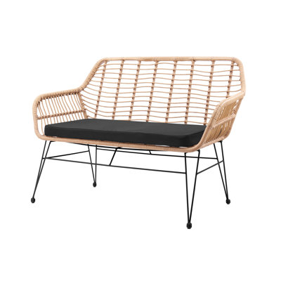 Bradner Wicker Outdoor Bench