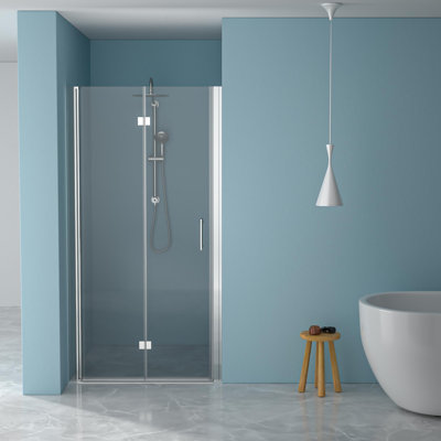Porte de douche pliante sans cadre l 36 "x H 72"