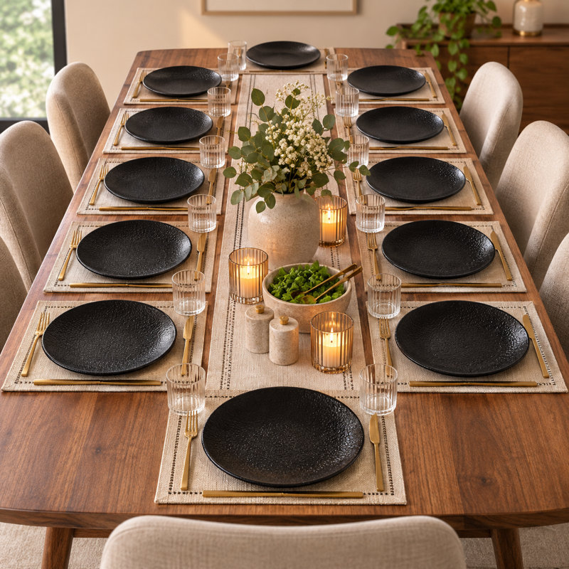 Assiette sans rebord Vital Coupe en porcelaine Black Dazzle Premium, 17,8 cm, 8.3x8.3x0.89"