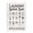 Laundry Symbols Guide Typography - Floater Frame Textual Art on Wood-1039956723